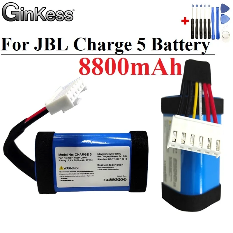 Обновленная сменная батарея для JBL Charge 5, 8800 мАч, 3,6 В, Беспроводная Bluetooth-батарея
Обновленная сменная батарея для JBL Charge 5, 8800 мАч, 3,6 В, Беспроводная Bluetooth-батарея