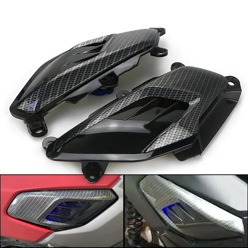 Motorcycle LED Side Vent Cover Light Carbon Fiber Case for Yamaha NMAX 125 155 2013-2020
Motorcycle LED Side Vent Cover Light Carbon Fiber Case for Yamaha NMAX 125 155 2013-2020