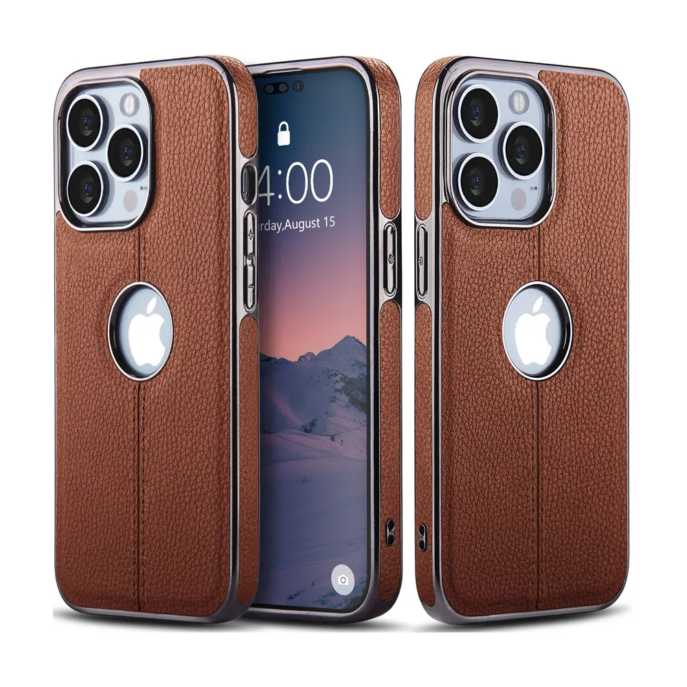 For iPhone 14Pro Max Plating Luxury PU Leather Phone Case For iPhone 14 Pro 14 Plus Shockproof Bumper LOGO Hole Soft Back Cover
For iPhone 14Pro Max Plating Luxury PU Leather Phone Case For iPhone 14 Pro 14 Plus Shockproof Bumper LOGO Hole Soft Back Cover