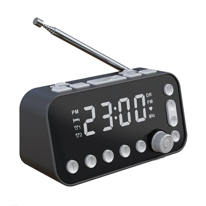 DAB Digital Alarm Radio Player Home Portable Rechargeable Backlight Adjustable DAB FM Alarm Clock Radio With Antenna
DAB Digital Alarm Radio Player Home Portable Rechargeable Backlight Adjustable DAB FM Alarm Clock Radio With Antenna