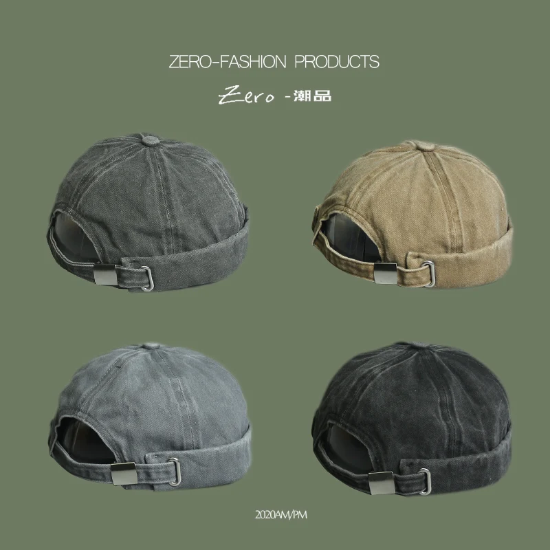 Washed-out Pure Cotton Skullcap Men's and Women's Ins Fashion Brand Chinese Landlord Hat Hooligans Hat Trendy Korean Style
Washed-out Pure Cotton Skullcap Men's and Women's Ins Fashion Brand Chinese Landlord Hat Hooligans Hat Trendy Korean Style