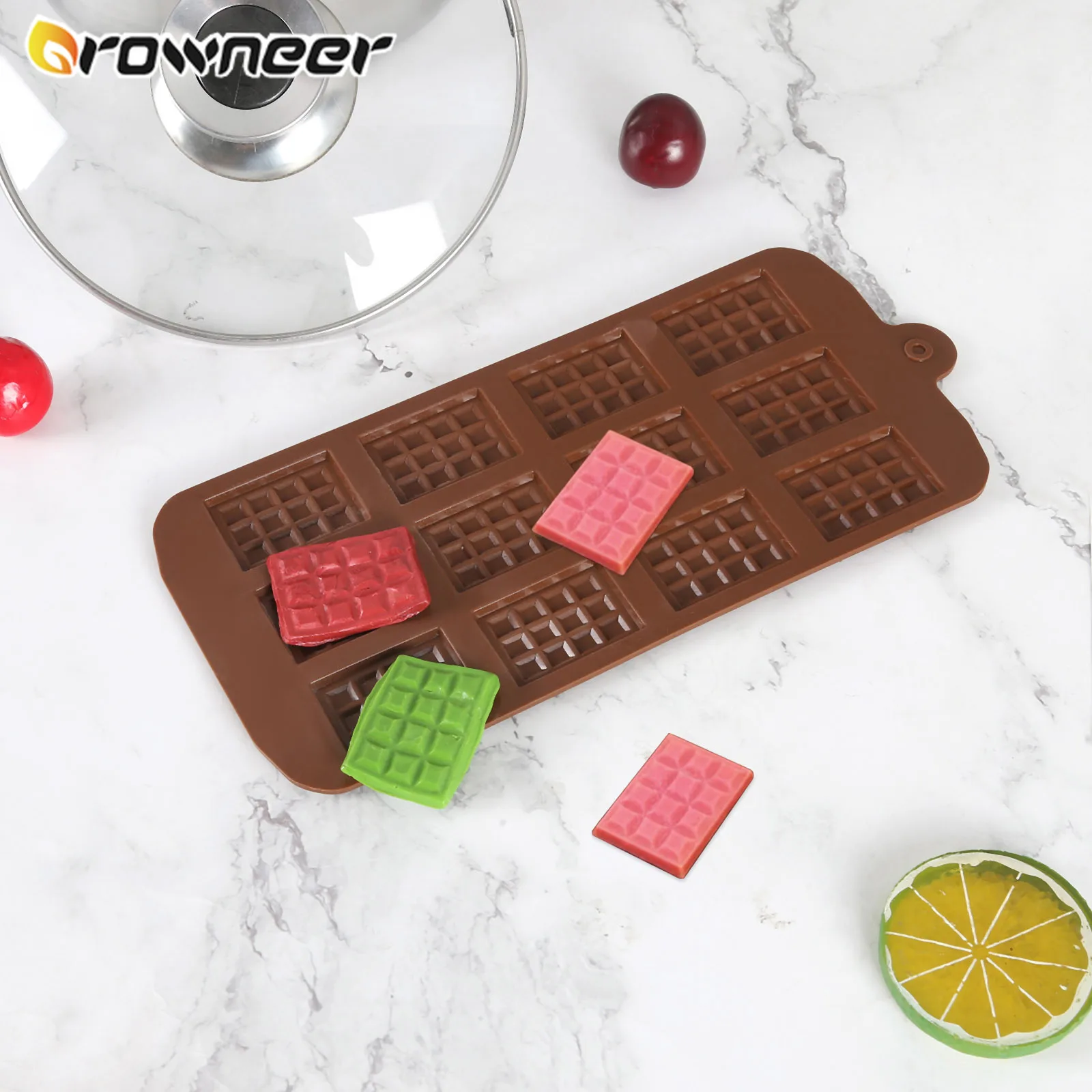 12 Even Chocolate Mold Silicone Non-stick Waffles Mould Lattice Shape 3D Fondant Cake Decoration DIY Candy Bar Baking Tools
12 Even Chocolate Mold Silicone Non-stick Waffles Mould Lattice Shape 3D Fondant Cake Decoration DIY Candy Bar Baking Tools