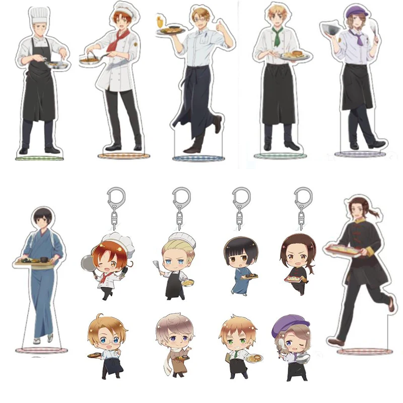 Аниме Axis Powers Hetalia Yao Wang людwig Feliciano Vargas столовая тема стенд модель акриловая настольная игрушка брелок 
Аниме Axis Powers Hetalia Yao Wang людwig Feliciano Vargas столовая тема стенд модель акриловая настольная игрушка брелок