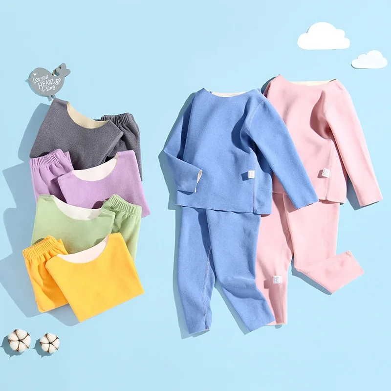 Kids Boys Girls Pyjamas Set Long Sleeve cotton Thermal Underwear Pjs Kids Cotton Pajamas Sleepwear Tops & Pants Children Outfits
Kids Boys Girls Pyjamas Set Long Sleeve cotton Thermal Underwear Pjs Kids Cotton Pajamas Sleepwear Tops & Pants Children Outfits