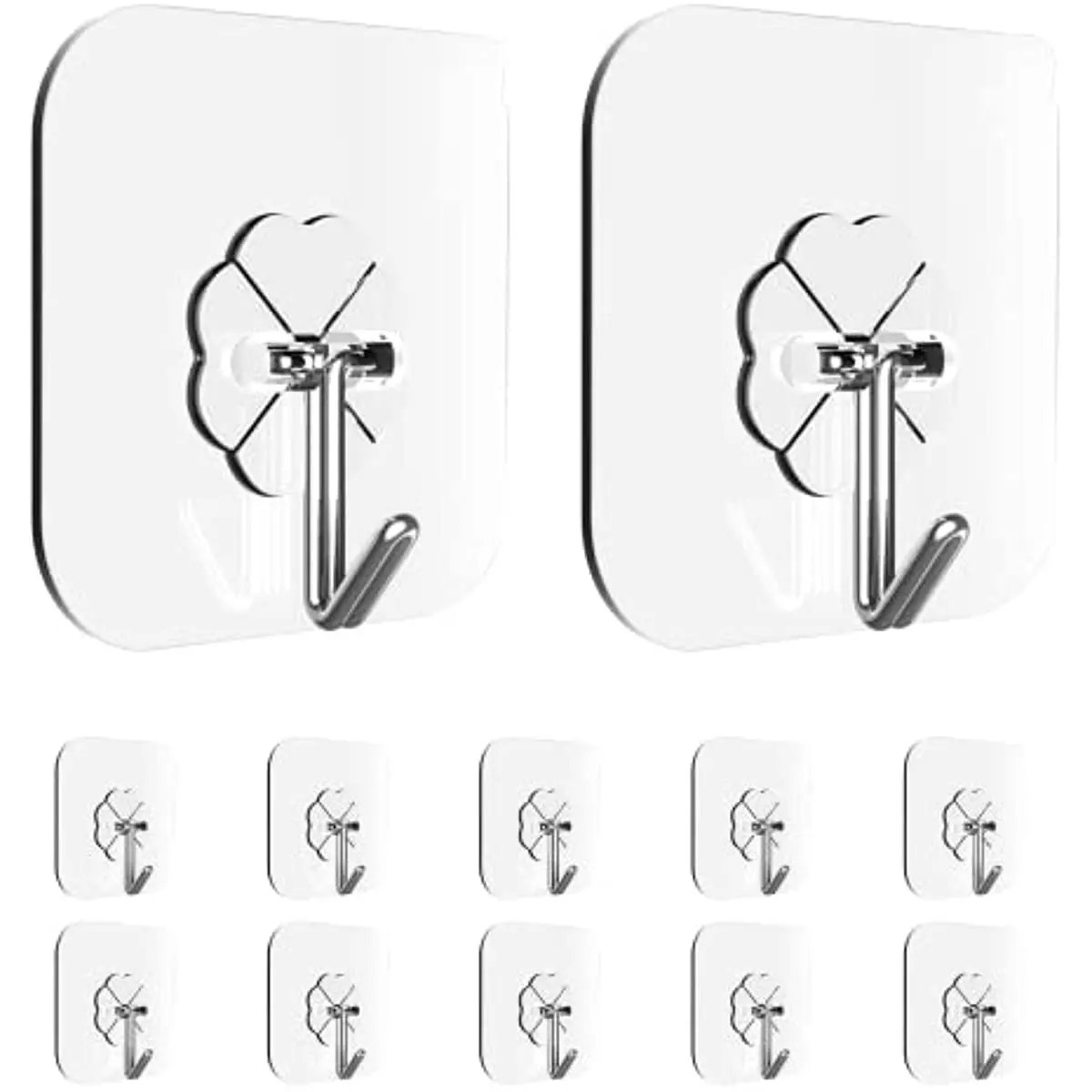 10/20PCS Transparent Stainless Steel Strong Self Adhesive Hooks Key Storage Hanger for Kitchen Bathroom Door Wall Multi-Function
10/20PCS Transparent Stainless Steel Strong Self Adhesive Hooks Key Storage Hanger for Kitchen Bathroom Door Wall Multi-Function