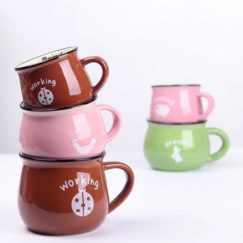 Japanese Creative Ceramic Cup Gift Potbelly Breakfast Colored Glaze Mug Coffee Cup
Japanese Creative Ceramic Cup Gift Potbelly Breakfast Colored Glaze Mug Coffee Cup