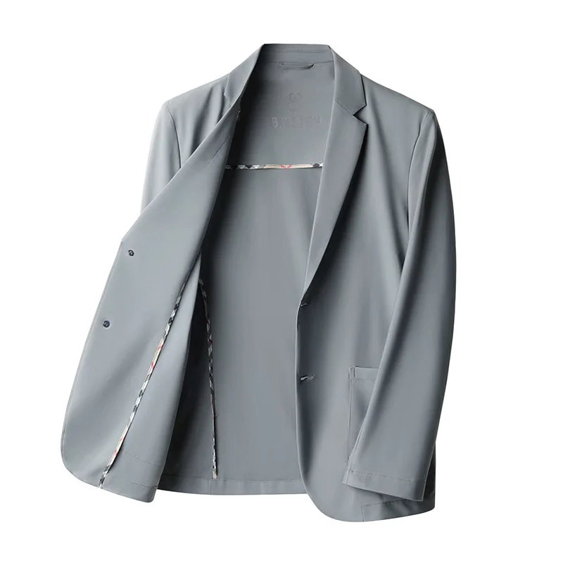 K-High-end ice silk suit jacket Мужская Летняя ультратонкая
K-High-end ice silk suit jacket Мужская Летняя ультратонкая