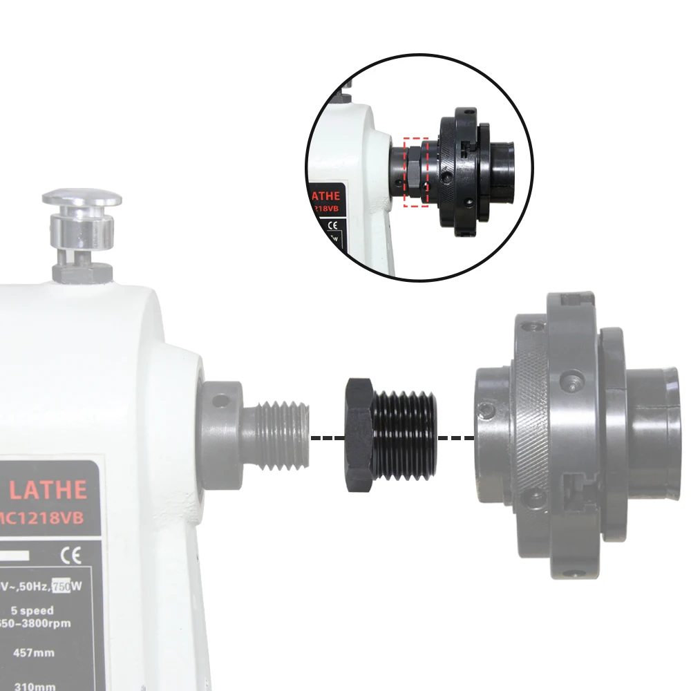 Wood Lathe Spindle Adapter Chuck Adapter M33x3.5/M18x2.5/1-8TPI/ 3/4''x16 For Woodworking Lathe Accessories Screw Thread
Wood Lathe Spindle Adapter Chuck Adapter M33x3.5/M18x2.5/1-8TPI/ 3/4''x16 For Woodworking Lathe Accessories Screw Thread