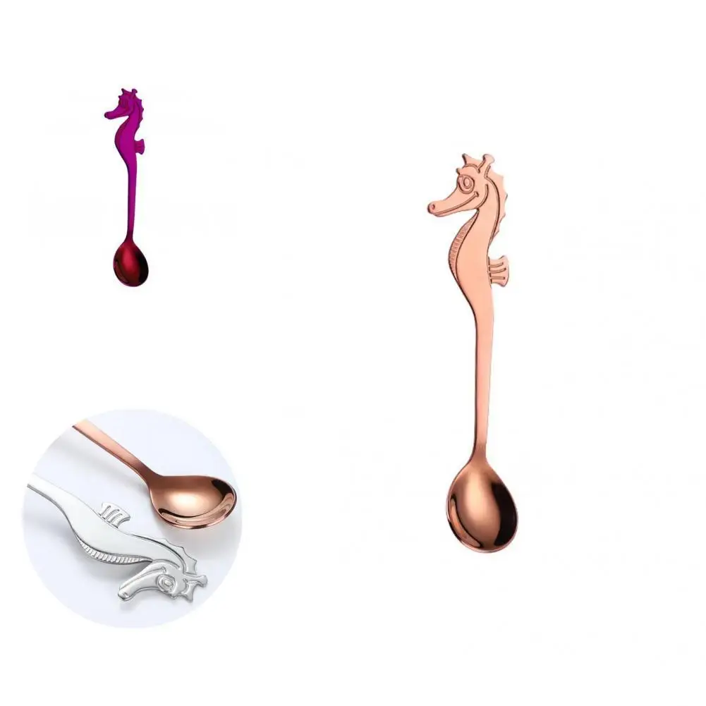 Anti-corrosion Helpful Parties Events Dessert Spoon European Style Stirring Spoon Sea Horse Shape for Dining
Anti-corrosion Helpful Parties Events Dessert Spoon European Style Stirring Spoon Sea Horse Shape for Dining