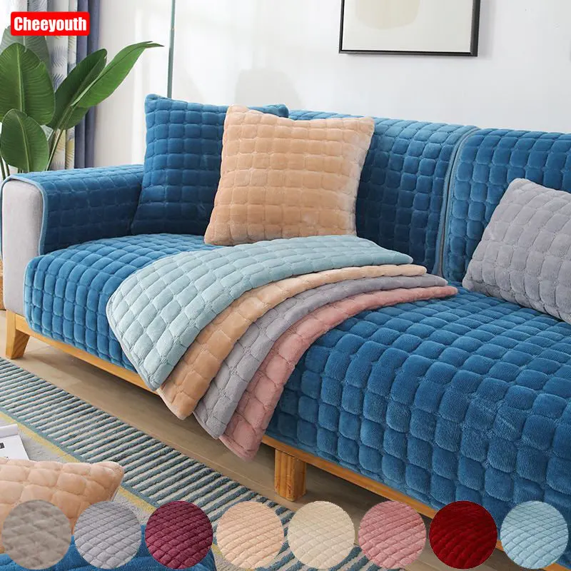 Cheeyouth Non-slip Sofa Cover Thicken Soft Plush Sofa Cushion Towel for Living Room Furniture Decor Slipcovers Couch Covers
Cheeyouth Non-slip Sofa Cover Thicken Soft Plush Sofa Cushion Towel for Living Room Furniture Decor Slipcovers Couch Covers
