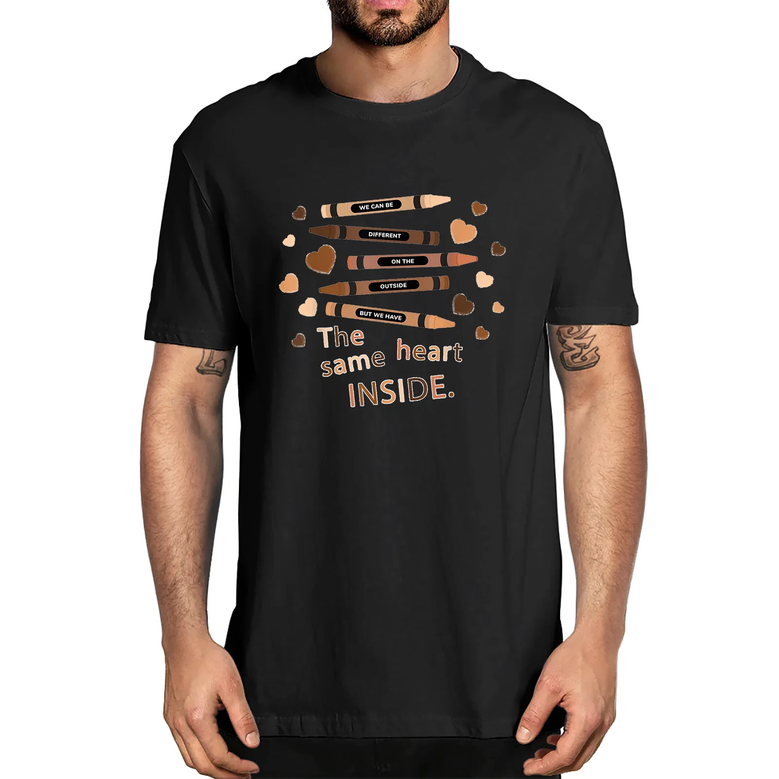 Unisex The Same Heart Inside History Month Black Lives Matter BLM Men's100% Cotton T-Shirt Women Top Tee Gifts Classic
Unisex The Same Heart Inside History Month Black Lives Matter BLM Men's100% Cotton T-Shirt Women Top Tee Gifts Classic