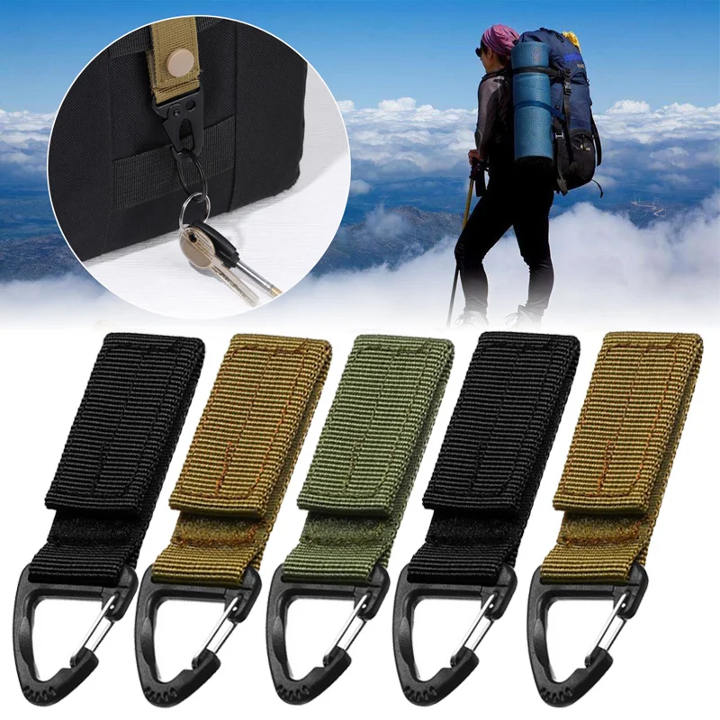 Portable Nylon Webbing Military Supplies Hang Buckle Strap Carabiners Tactical Buckle Belt Clips Keychain Camping Hanging Buck
Portable Nylon Webbing Military Supplies Hang Buckle Strap Carabiners Tactical Buckle Belt Clips Keychain Camping Hanging Buck