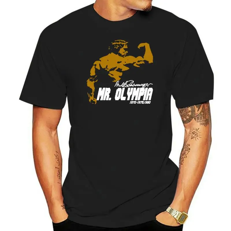Мужская черная футболка для бодибилдинга Арнольда Шварценеггера Mr Olympia, размер от S до 2XL
Мужская черная футболка для бодибилдинга Арнольда Шварценеггера Mr Olympia, размер от S до 2XL