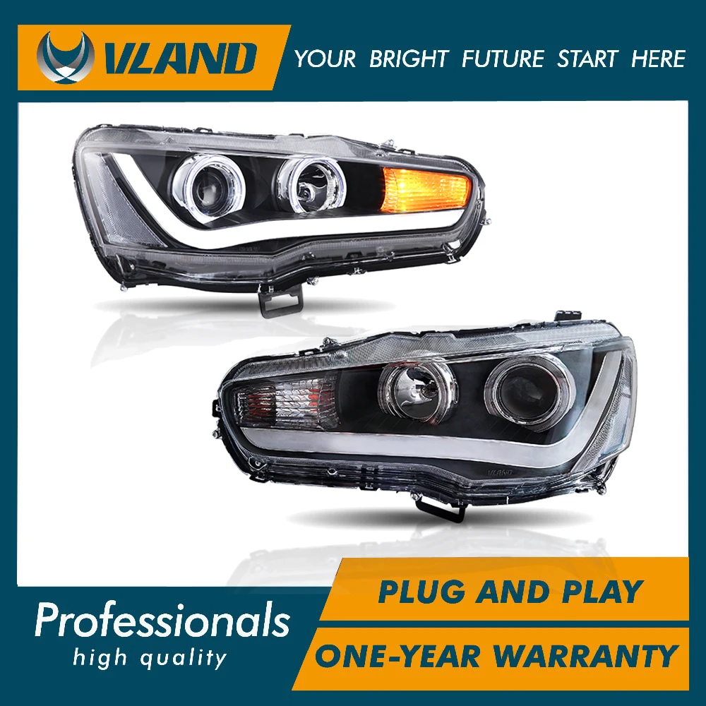 VLAND LED Headlights For Mitsubishi Lancer EVO X 2010-UP Sequential Signal Assembly
VLAND LED Headlights For Mitsubishi Lancer EVO X 2010-UP Sequential Signal Assembly