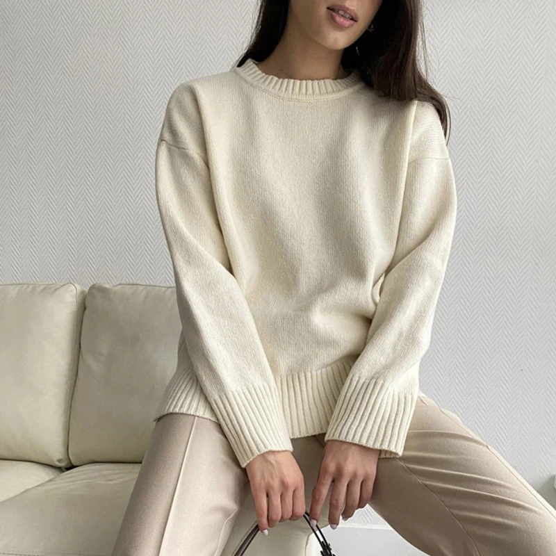 Winter Warm Knitted Cashmere Sweaters Women Autumn Loose Solid Basic Pullovers Ladies Soft Casual Outwear Female Jumpers
Winter Warm Knitted Cashmere Sweaters Women Autumn Loose Solid Basic Pullovers Ladies Soft Casual Outwear Female Jumpers