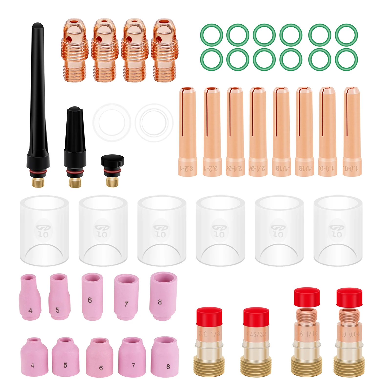 Tig Welding Torch Kit 49pcs TIG Welding Torch Accessories Stubby Gas Lens for Wp-17/18/26 tig tig tig tig tig tig
Tig Welding Torch Kit 49pcs TIG Welding Torch Accessories Stubby Gas Lens for Wp-17/18/26 tig tig tig tig tig tig