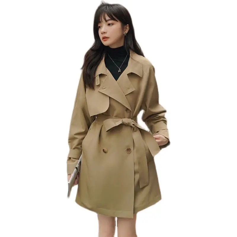 Stylish Trench Coat Women's Clothing Spring Autumn 2023 New Korean Mid length British Double breasted Windbreaker Coats BC383
Stylish Trench Coat Women's Clothing Spring Autumn 2023 New Korean Mid length British Double breasted Windbreaker Coats BC383