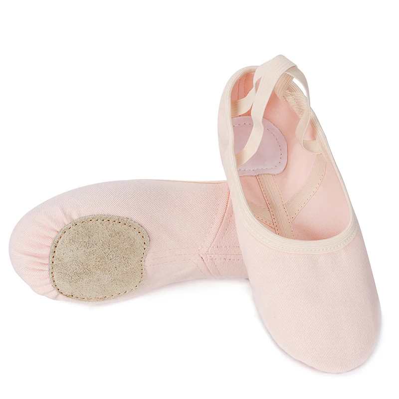 

Women's Stretch Canvas Ballerinas Professional Dance Shoes for Girls Slit Soft Shoes Stretch Fabric Ballerinas