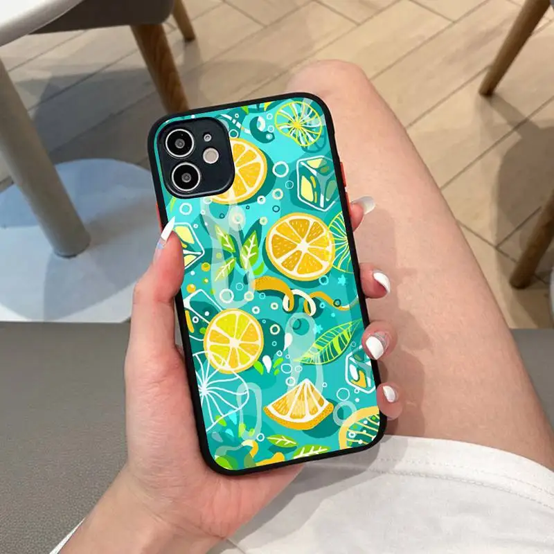 Summer green leaves fruit lemon Phone Case for iPhone 14 11 12 13 Mini Pro Max 8 7 Plus X XR XS MAX Translucent Matte Cover 
Summer green leaves fruit lemon Phone Case for iPhone 14 11 12 13 Mini Pro Max 8 7 Plus X XR XS MAX Translucent Matte Cover