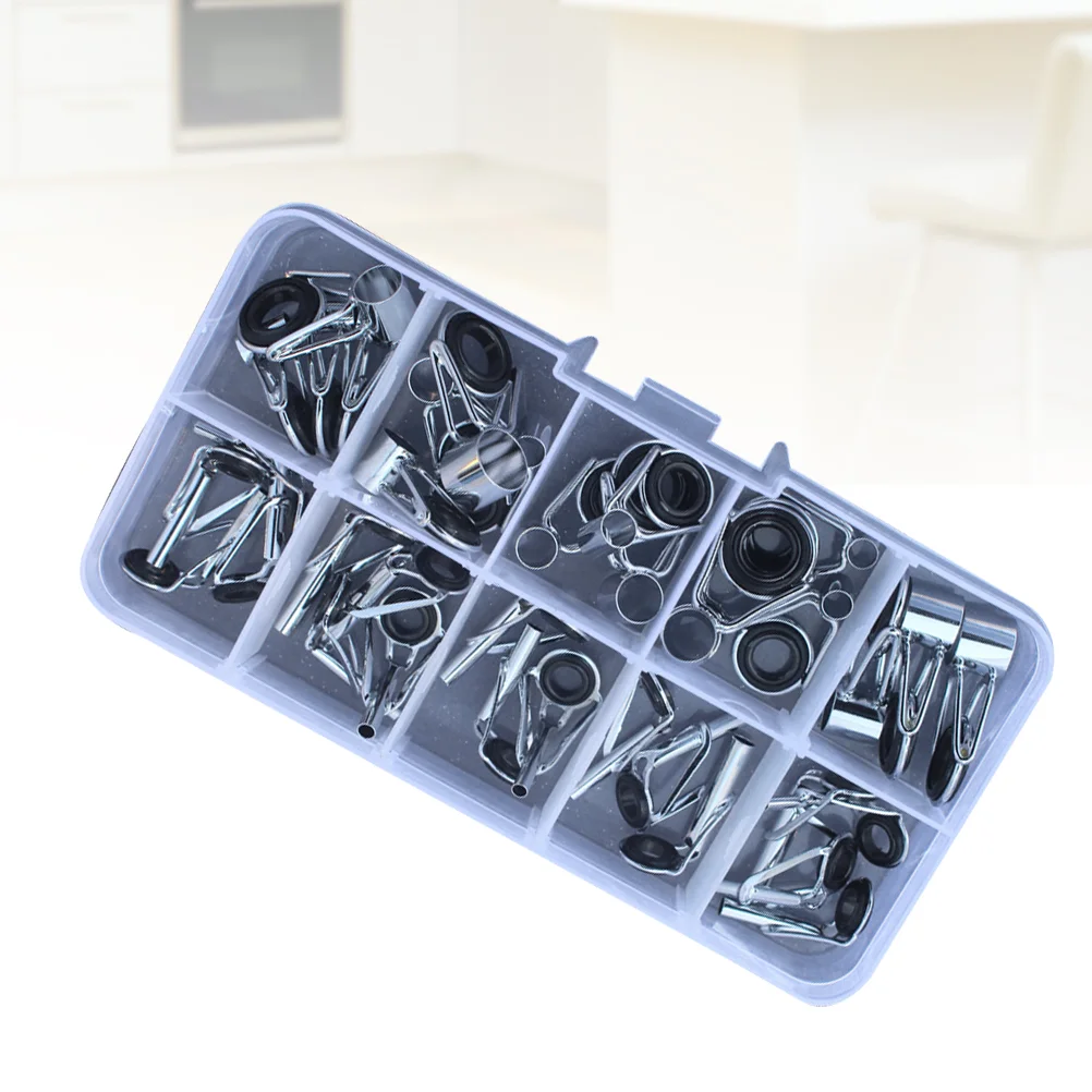 36 Pcs Fishing Rod Tips Repair Kit Fishing Rod Guides Stainless Steel Freshwater Saltwater Rod Guides
36 Pcs Fishing Rod Tips Repair Kit Fishing Rod Guides Stainless Steel Freshwater Saltwater Rod Guides