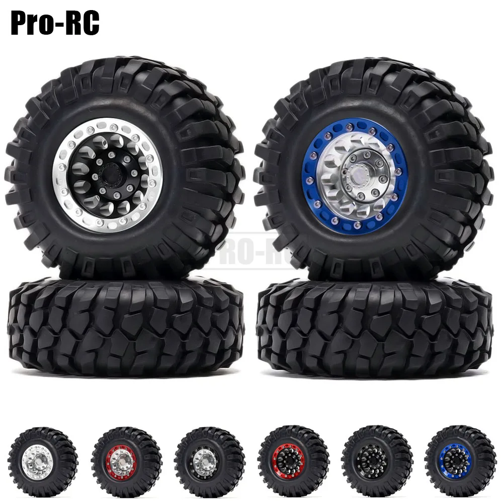 1.9" Alloy Beadlock Wheel Rim 108mm & Tire 4P for 1:10 RC Crawler Axial SCX10 II 90046 Tamiya CC01 D90 Traxxas TRX4
1.9" Alloy Beadlock Wheel Rim 108mm & Tire 4P for 1:10 RC Crawler Axial SCX10 II 90046 Tamiya CC01 D90 Traxxas TRX4