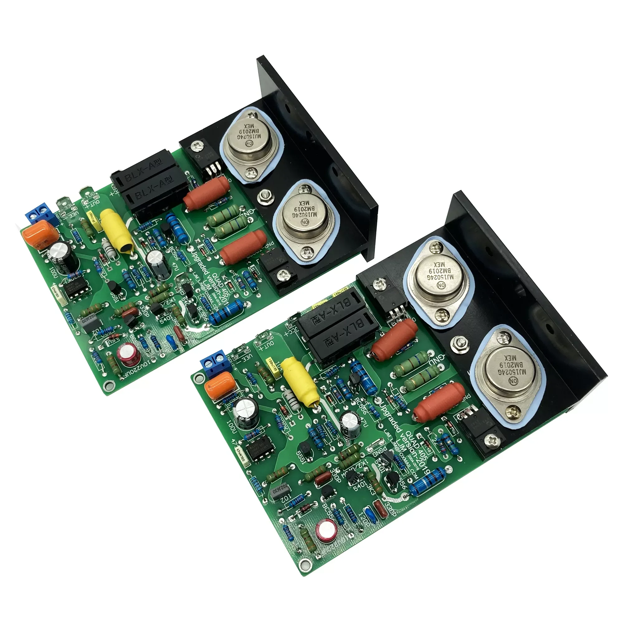LJM QUAD405 CLONE MJ15024 100W 8R одна пара DIY комплектов готовый Baord двухканальный усилитель платы w/угловой алюминий
LJM QUAD405 CLONE MJ15024 100W 8R одна пара DIY комплектов готовый Baord двухканальный усилитель платы w/угловой алюминий