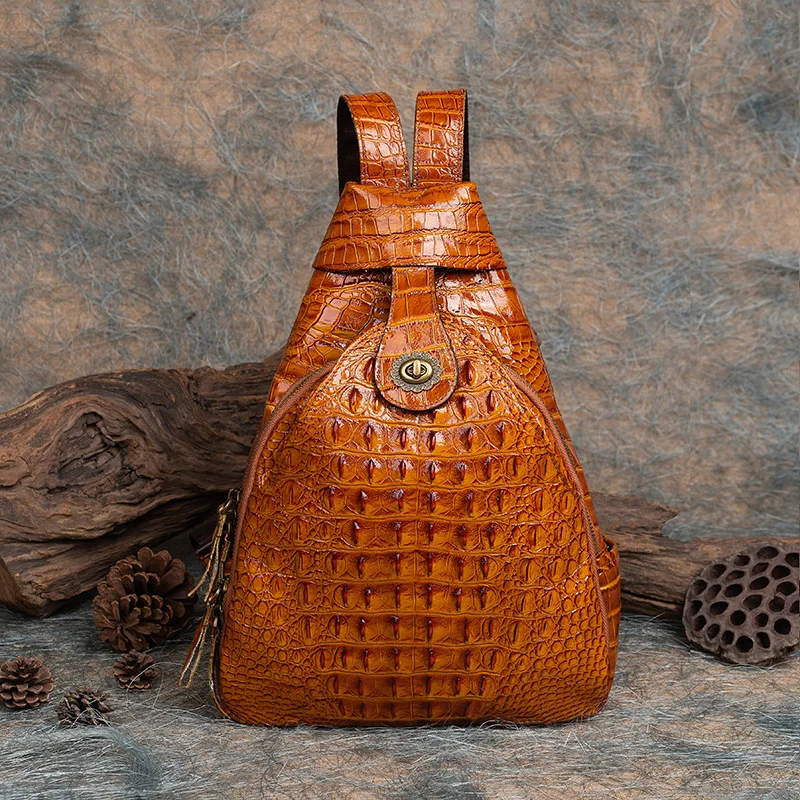 Motingsome Frist Layer Genuine Leather Backpack Retro Crocodile Female Mini Back Pack Cowhide Girls School Bag Mochilas 2022 New
Motingsome Frist Layer Genuine Leather Backpack Retro Crocodile Female Mini Back Pack Cowhide Girls School Bag Mochilas 2022 New