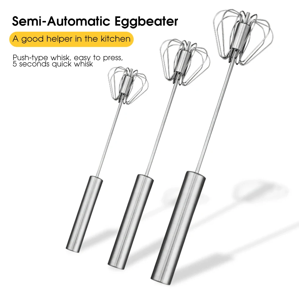 Semi-automatic Mixer Egg Beater Manual Self Turning Whisk 10in/12in/14inch Hand Blender Milk Egg Cream Stirring Kitchen Tools
Semi-automatic Mixer Egg Beater Manual Self Turning Whisk 10in/12in/14inch Hand Blender Milk Egg Cream Stirring Kitchen Tools