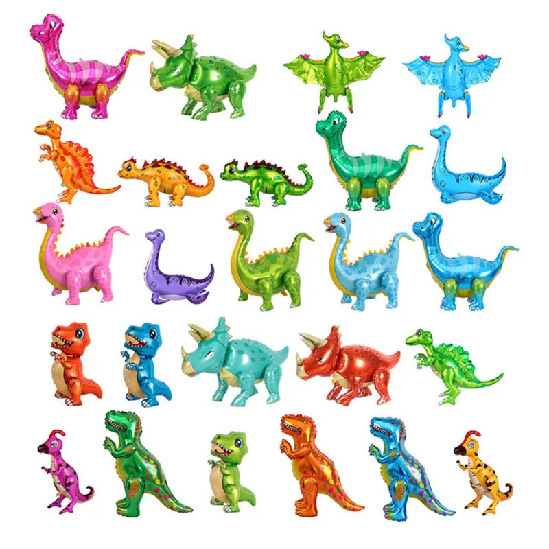 

New 4D Stereo Dinosaur Aluminum Balloon Parasaurus Spinosaurus Plesiosaur Pterosaur Tyrannosaurus Rex Assembly Balloon