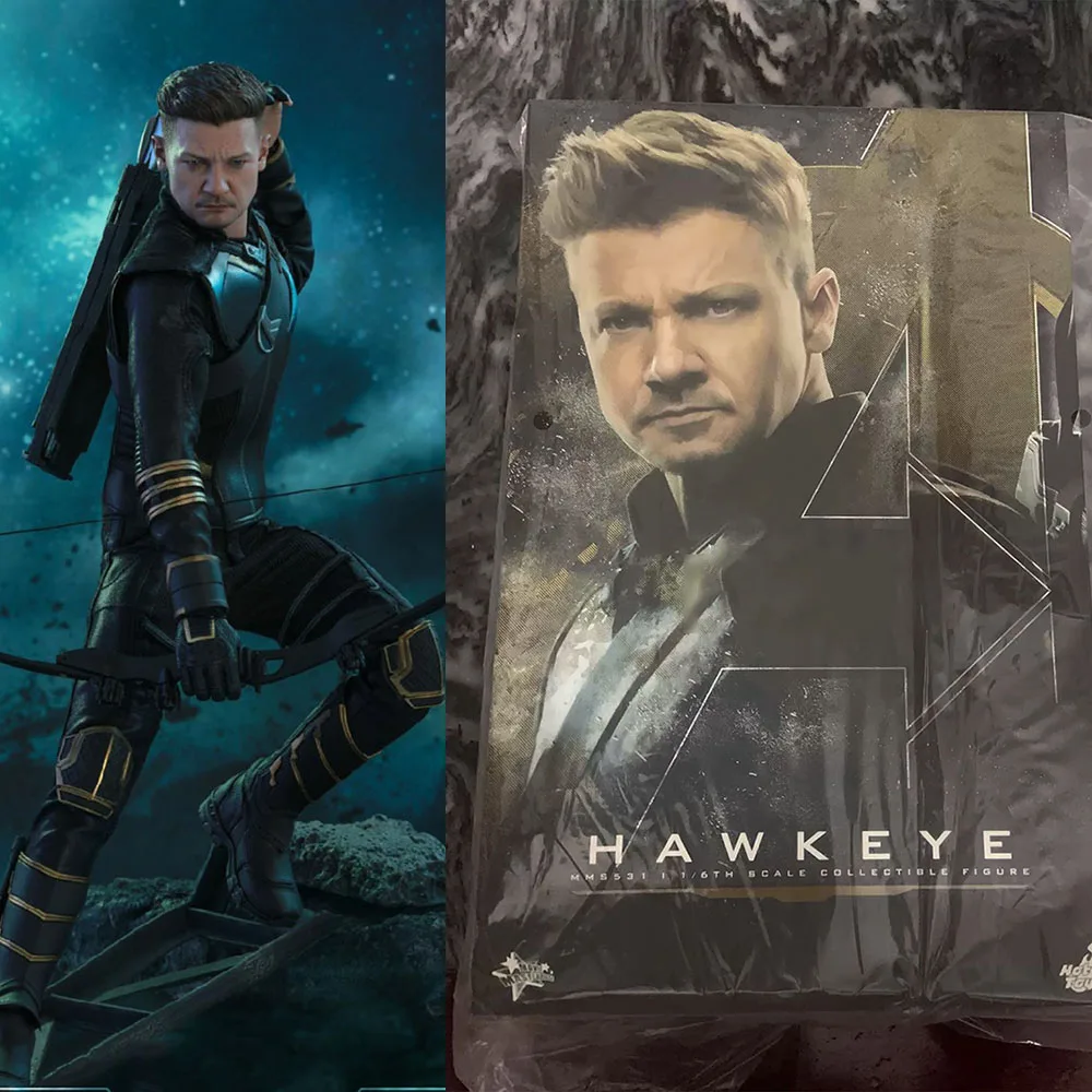 

Original Hot Toys MMS531 MMS532 For Collection 1/6 Hawkeye 4.0 Jeremy Renner 12'' Full Set Male Solider Movable Action Figure