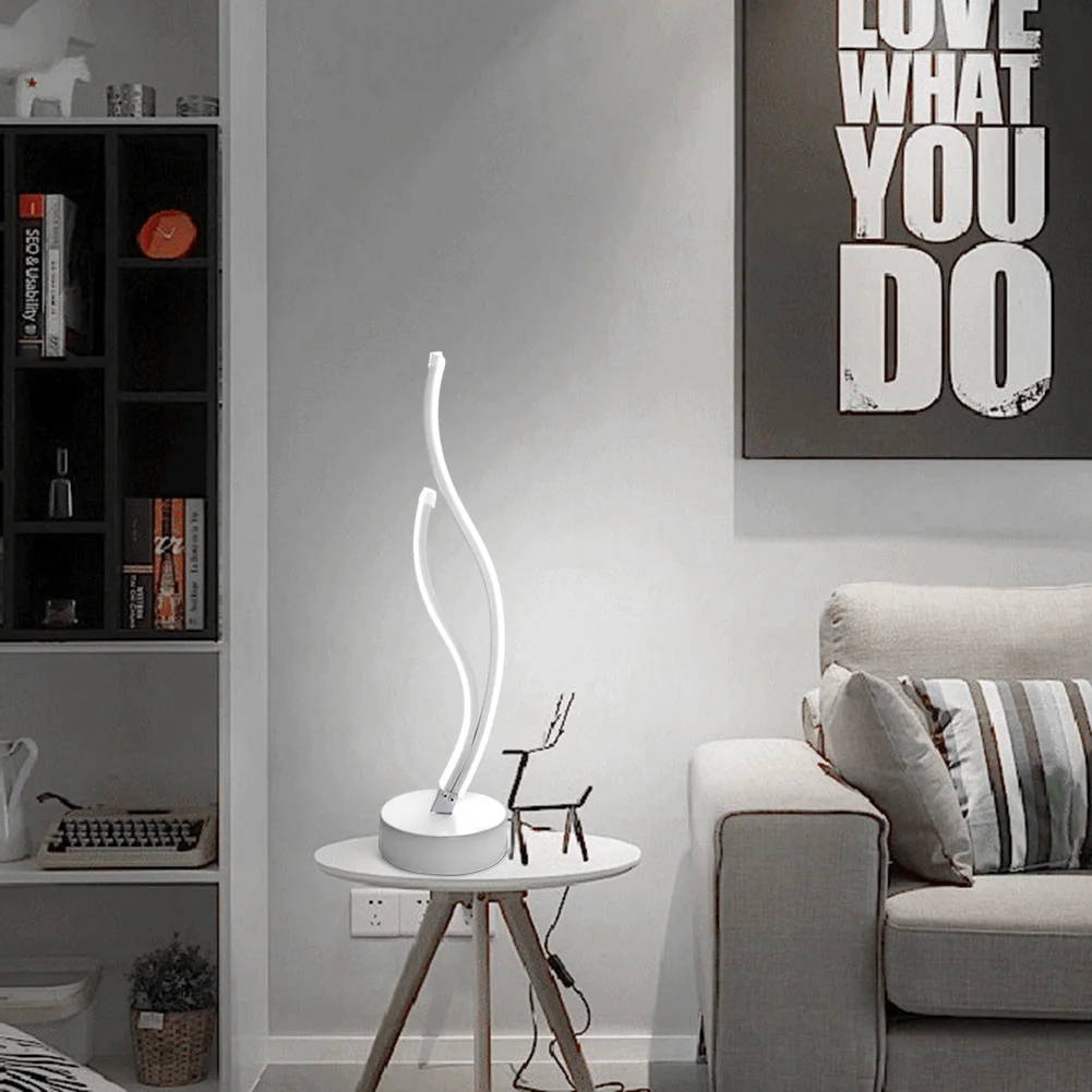 Simple Bedside Decorative Lamp Spiral Table Lamp Bedroom Reading Desk Light Modern Home Decor Led Desk Lamps
Simple Bedside Decorative Lamp Spiral Table Lamp Bedroom Reading Desk Light Modern Home Decor Led Desk Lamps