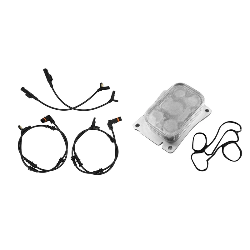 4Pcs Front Rear ABS Wheel Speed Sensor For Mercedes-Benz W164 ML350 ML320 GL350 GL450 & 1X 2711880401 Engine Oil Cooler
4Pcs Front Rear ABS Wheel Speed Sensor For Mercedes-Benz W164 ML350 ML320 GL350 GL450 & 1X 2711880401 Engine Oil Cooler