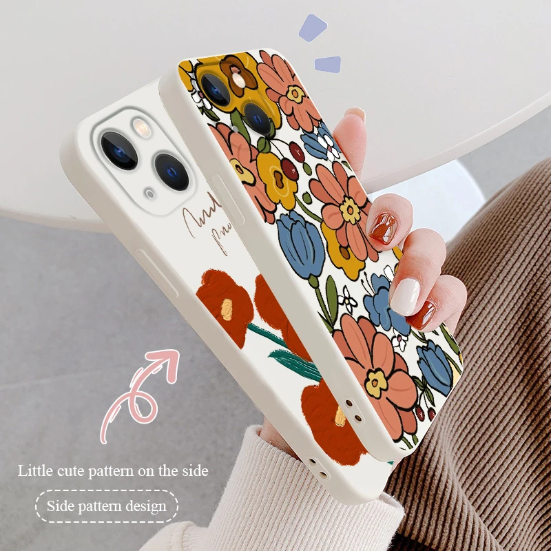 Funny cute summer flowers For Apple iPhone 14 13 12 11 Pro Max mini XS XR X 8 7 SE Liquid Rope Phone Case Capa Cover
Funny cute summer flowers For Apple iPhone 14 13 12 11 Pro Max mini XS XR X 8 7 SE Liquid Rope Phone Case Capa Cover
