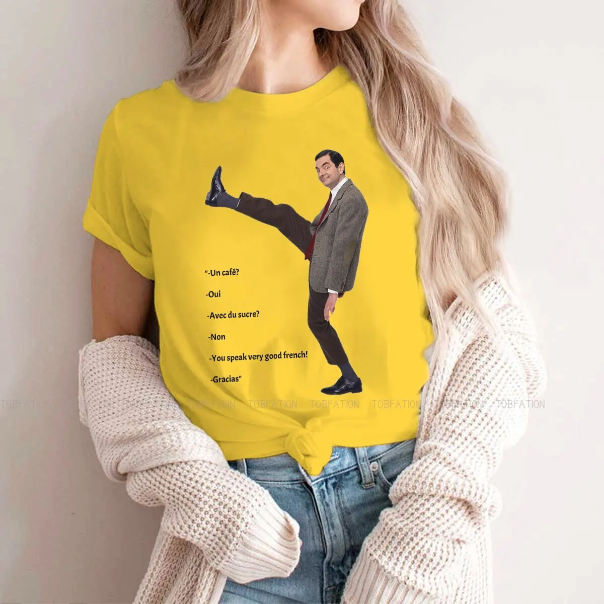 Leg Up Replica Mr Bean's Vacation 4XL TShirt Mr. Bean Comedian Funny Humor Printing Tops Casual T Shirt Women Tee Special
Leg Up Replica Mr Bean's Vacation 4XL TShirt Mr. Bean Comedian Funny Humor Printing Tops Casual T Shirt Women Tee Special