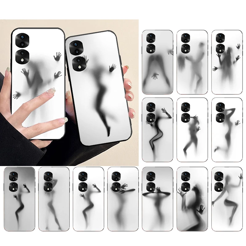 

Sexy Woman Silhouettes Phone Case for Huawei Honor X9 X8 X7 X6 70 50 60 Pro 10X 20 Lite 8A 8S 8X 9X 9A 9S 10i Funda