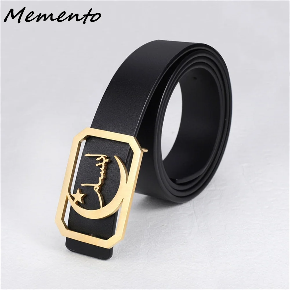 Memento Personalized Custom Arabic Moon Belt Buckle Stainless Steel Nameplate Jewelry Show Charm For Women Christmas Gift
Memento Personalized Custom Arabic Moon Belt Buckle Stainless Steel Nameplate Jewelry Show Charm For Women Christmas Gift