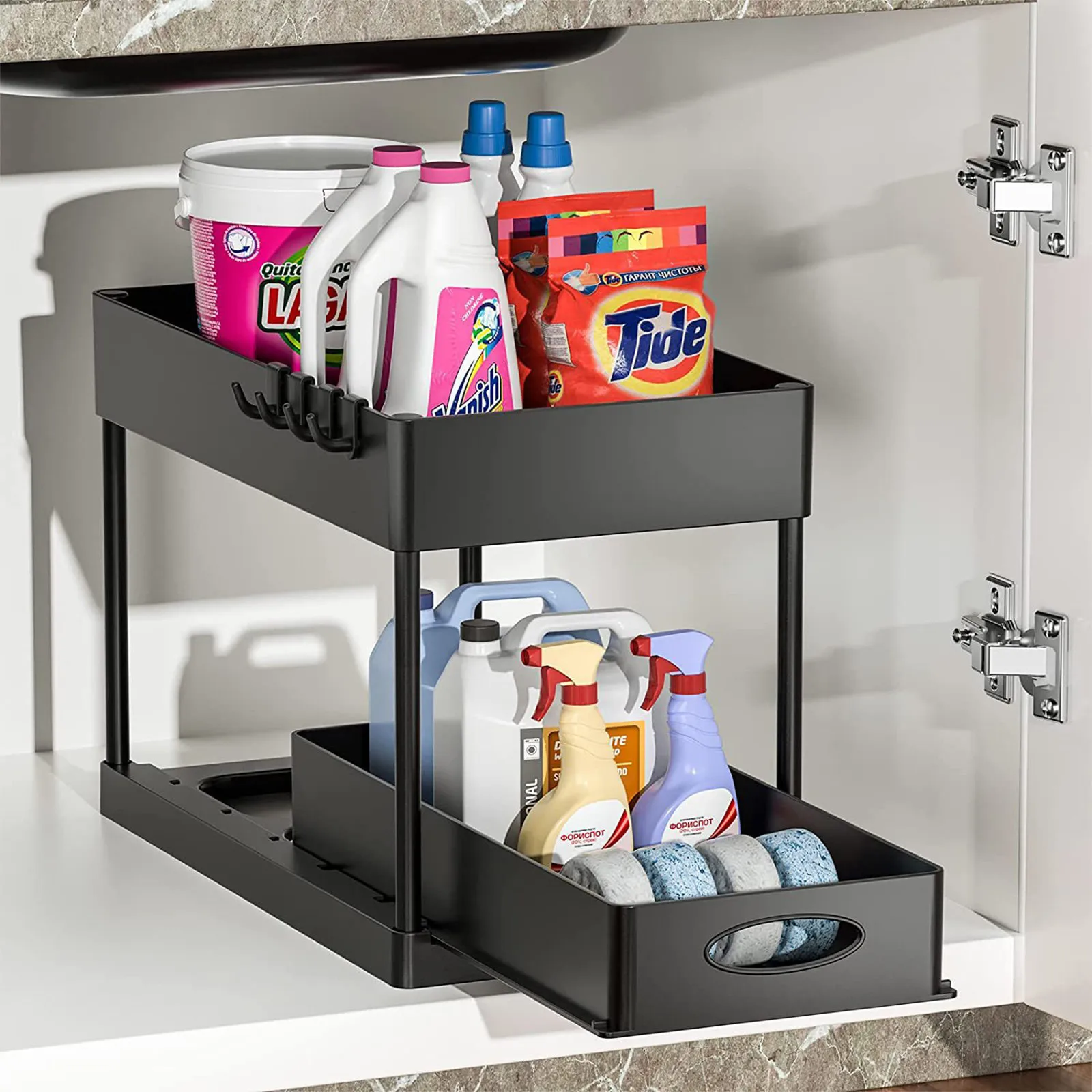 2022 Kitchen Under Sink Storage Rack 2 Tier Sliding Cabinet Basket Countertop Pull Out Storage Drawer Storage Box Spice Rack
2022 Kitchen Under Sink Storage Rack 2 Tier Sliding Cabinet Basket Countertop Pull Out Storage Drawer Storage Box Spice Rack