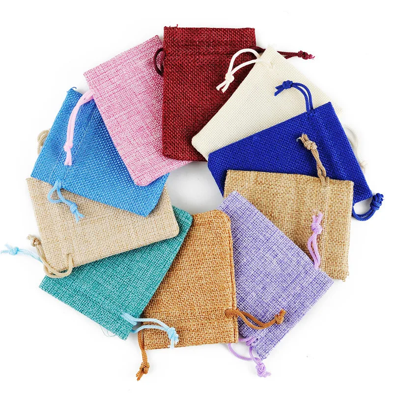50Pcs/Lot 7x9 8x10cm Drawstring Natural Burlap Bag Jute Gift Bags Multi Size Jewelry Packaging Wedding Bags With Christmas Bags
50Pcs/Lot 7x9 8x10cm Drawstring Natural Burlap Bag Jute Gift Bags Multi Size Jewelry Packaging Wedding Bags With Christmas Bags