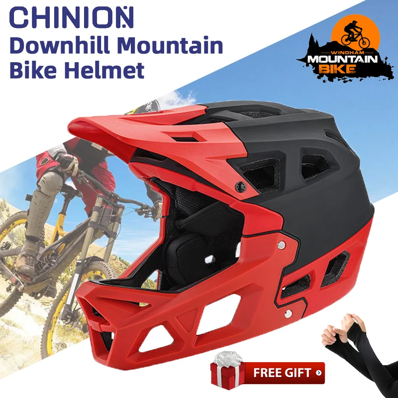 Mtb Full Face Helmet Safety Downhill Cycling Helmet Adult Breathable Off-road Mountain Bicycle Helmets Cycling Equipment Man
Mtb Full Face Helmet Safety Downhill Cycling Helmet Adult Breathable Off-road Mountain Bicycle Helmets Cycling Equipment Man