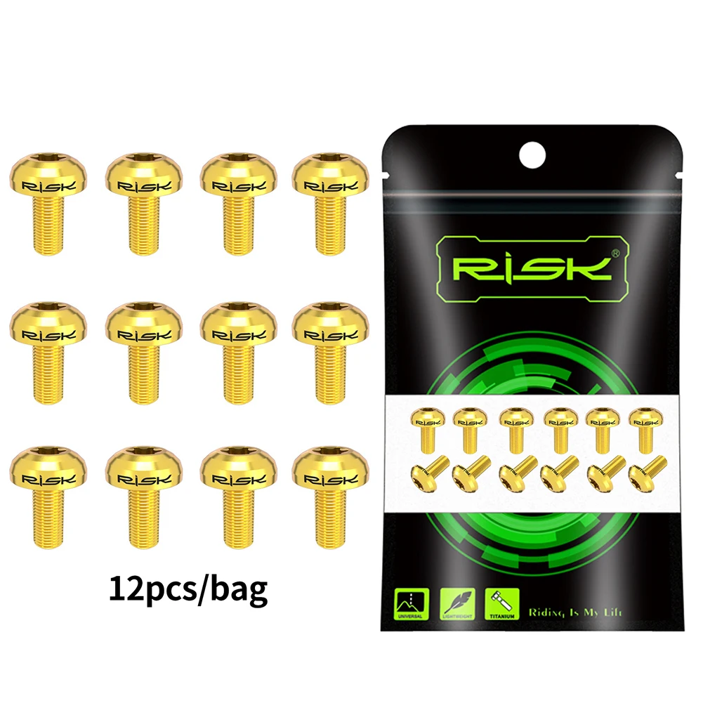 12pcs Bicycle T25 Disc M5x10 Titanium Alloy Plum Brake Disc Disc Brake Fixing Screw Plum Blossom Disc Brake Fixing Nut Parts
12pcs Bicycle T25 Disc M5x10 Titanium Alloy Plum Brake Disc Disc Brake Fixing Screw Plum Blossom Disc Brake Fixing Nut Parts