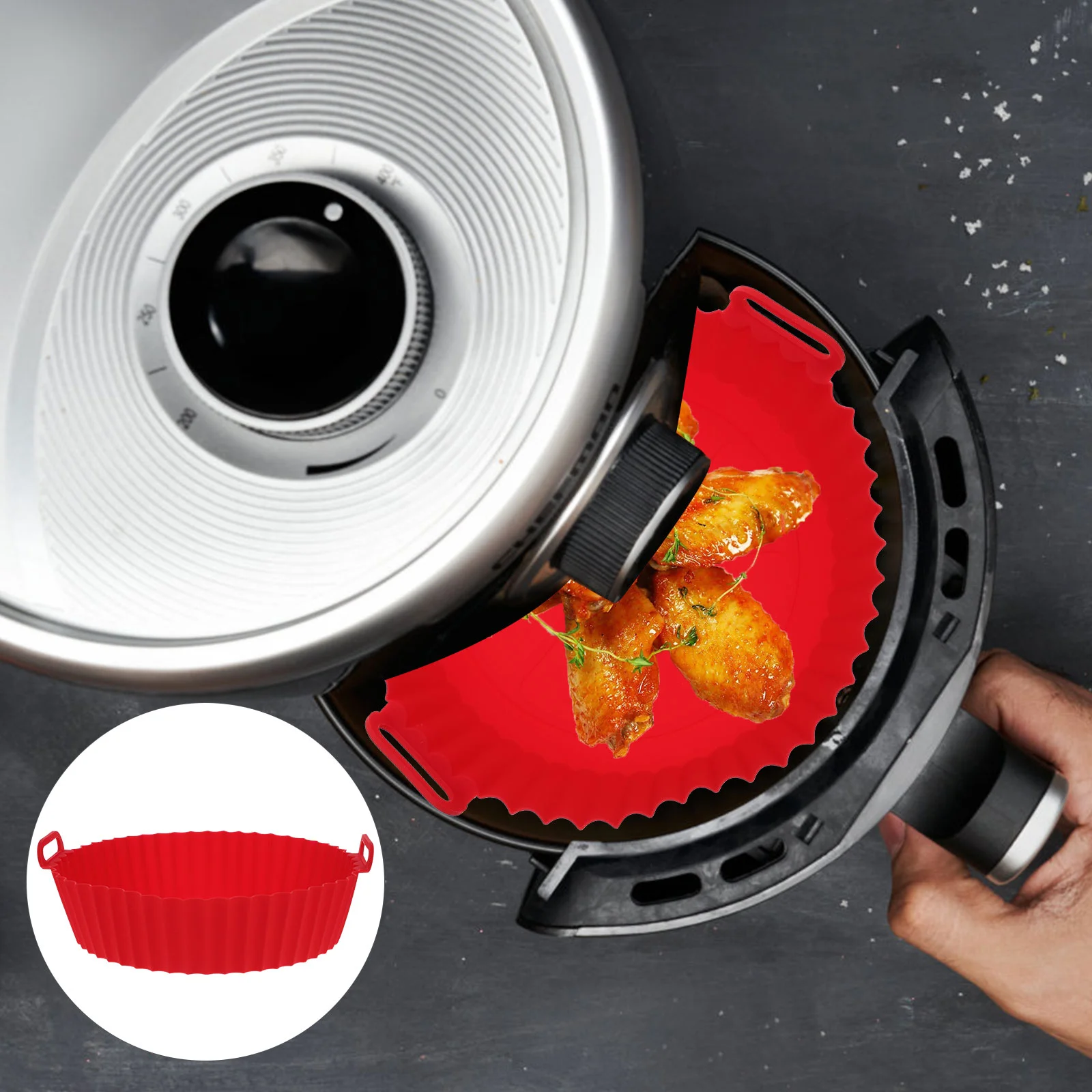 Fryer Air Silicone Liner Basket Pot Oven Reusable Non Stick Baking Pan Bowl Round Steamer Liners Accessories Washableheat Deep 
Fryer Air Silicone Liner Basket Pot Oven Reusable Non Stick Baking Pan Bowl Round Steamer Liners Accessories Washableheat Deep