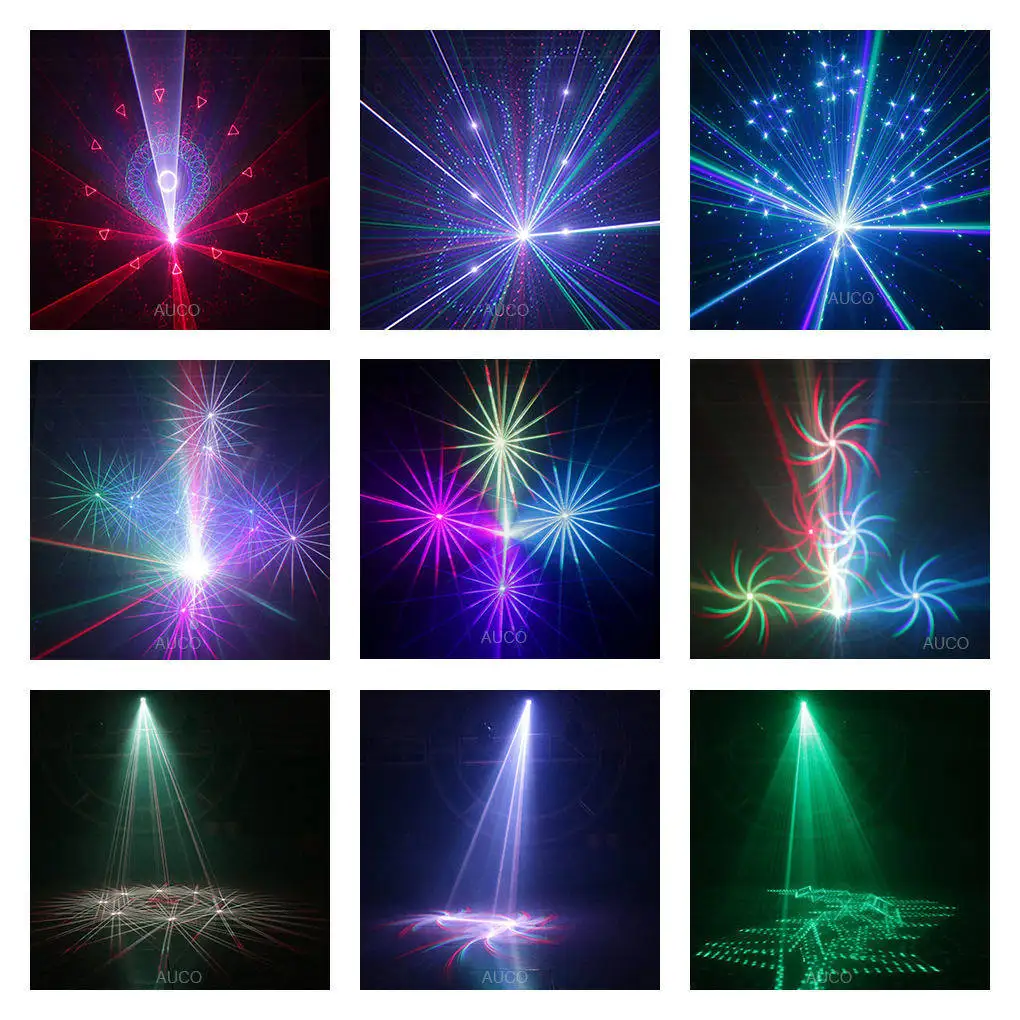 500 МВт DMX512 3D анимации проектор RGB лазерный музыка сканер светильник для диско