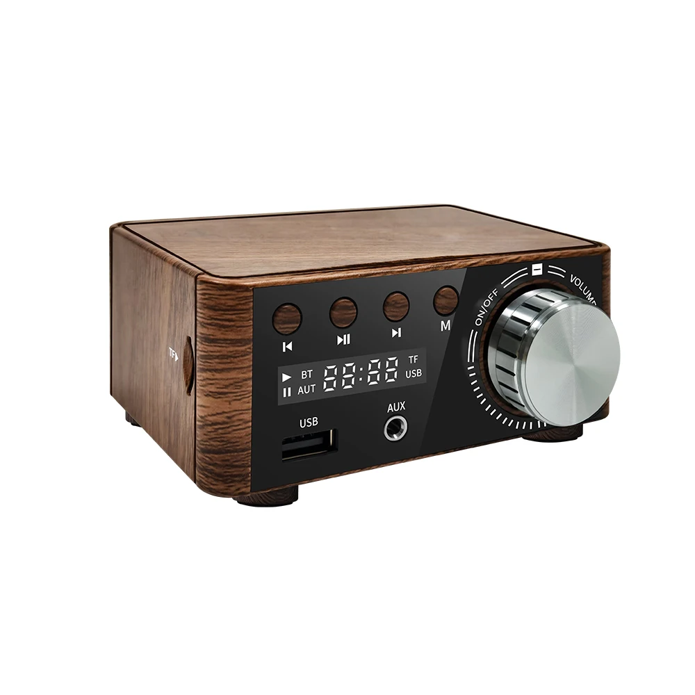HiFi Bluetooth-compatible 5.0 Power Class D Mini Audio Amplifier DC9V- 24V 2.0 Stereo Digital 80W*2 Amplifier for Home Audio Car
HiFi Bluetooth-compatible 5.0 Power Class D Mini Audio Amplifier DC9V- 24V 2.0 Stereo Digital 80W*2 Amplifier for Home Audio Car