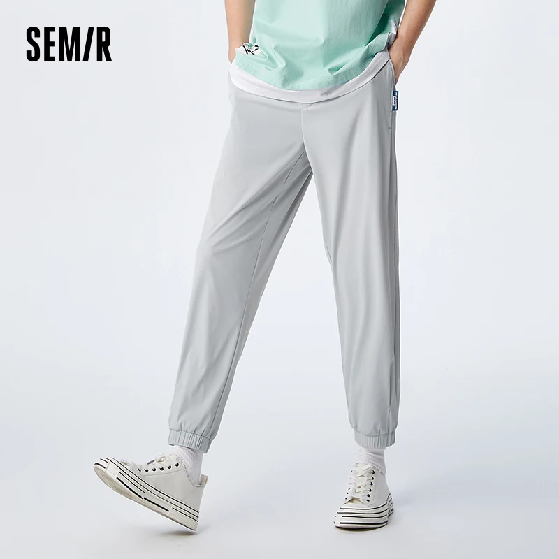 

Semir Casual Pants For Men 2023 Summer New Comfortable Simple Style Daily Sunscreen Cool Feeling Loose Leggings Cropped Pants