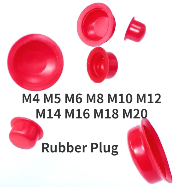 100pcs M4-M20 Silicone Rubber Cap Plug Thread Protection Cover Hose Pipe Sleeve Blanking End Cap Inserts Sealing Hole Plug Red
100pcs M4-M20 Silicone Rubber Cap Plug Thread Protection Cover Hose Pipe Sleeve Blanking End Cap Inserts Sealing Hole Plug Red