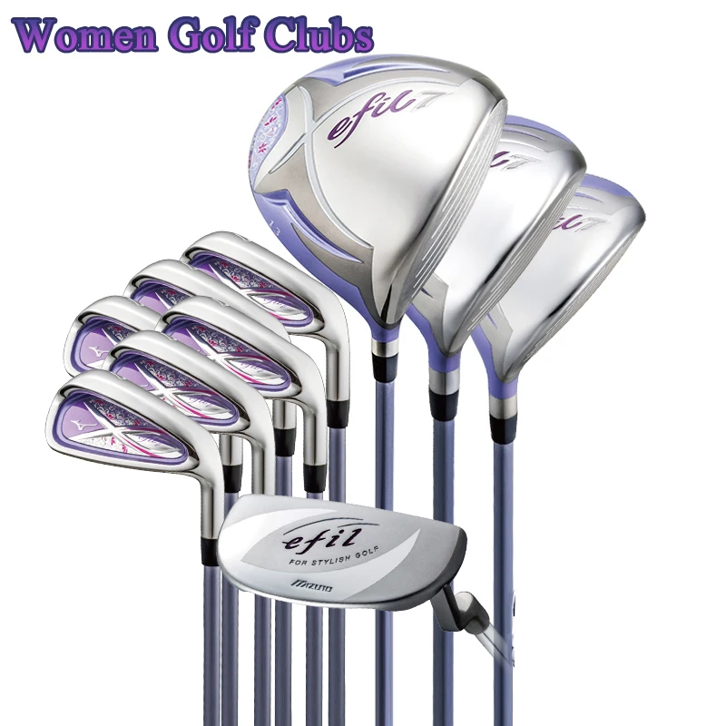 

New Women Golf Clubs Efil Lady Compelete Set Clubs Golf Driver 5 Wood Hybrid Irons Graphite Shaft Flex L No Bag