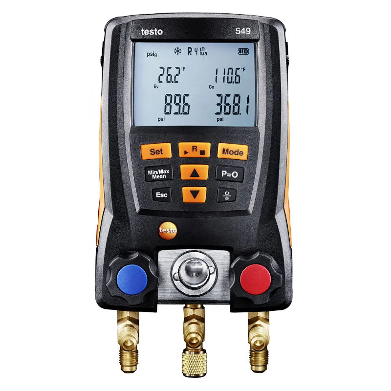 Original Germany Testo549 Digital 2-way Manifold Gauge Temperature-compensated Leakage Test Testo 549 No.0560 0550
Original Germany Testo549 Digital 2-way Manifold Gauge Temperature-compensated Leakage Test Testo 549 No.0560 0550