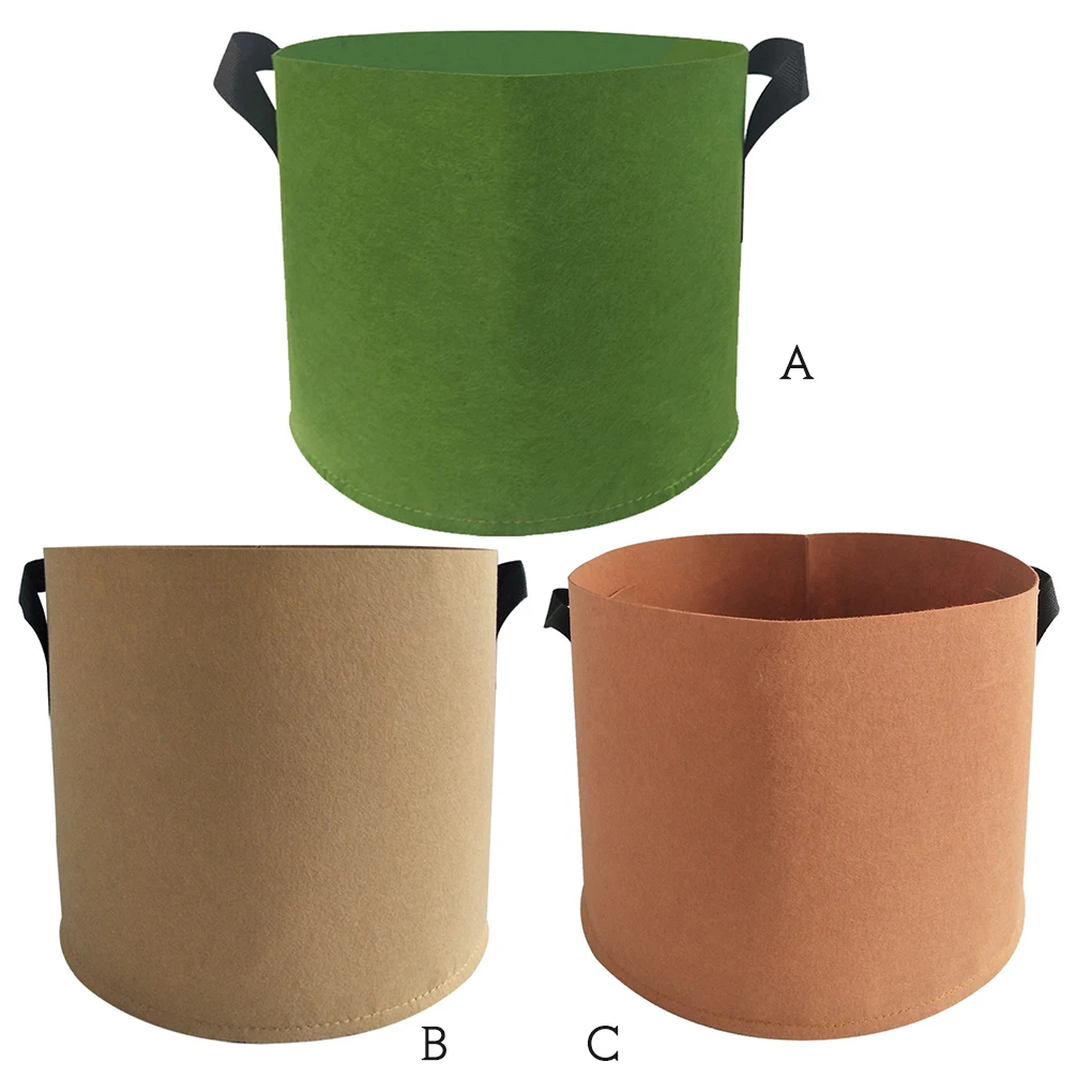 Grow Bag Thickened Non-woven Plant Fabric Pot Container with Handle for Garden Vegetable Flower Brown 5 Gallon
Grow Bag Thickened Non-woven Plant Fabric Pot Container with Handle for Garden Vegetable Flower Brown 5 Gallon