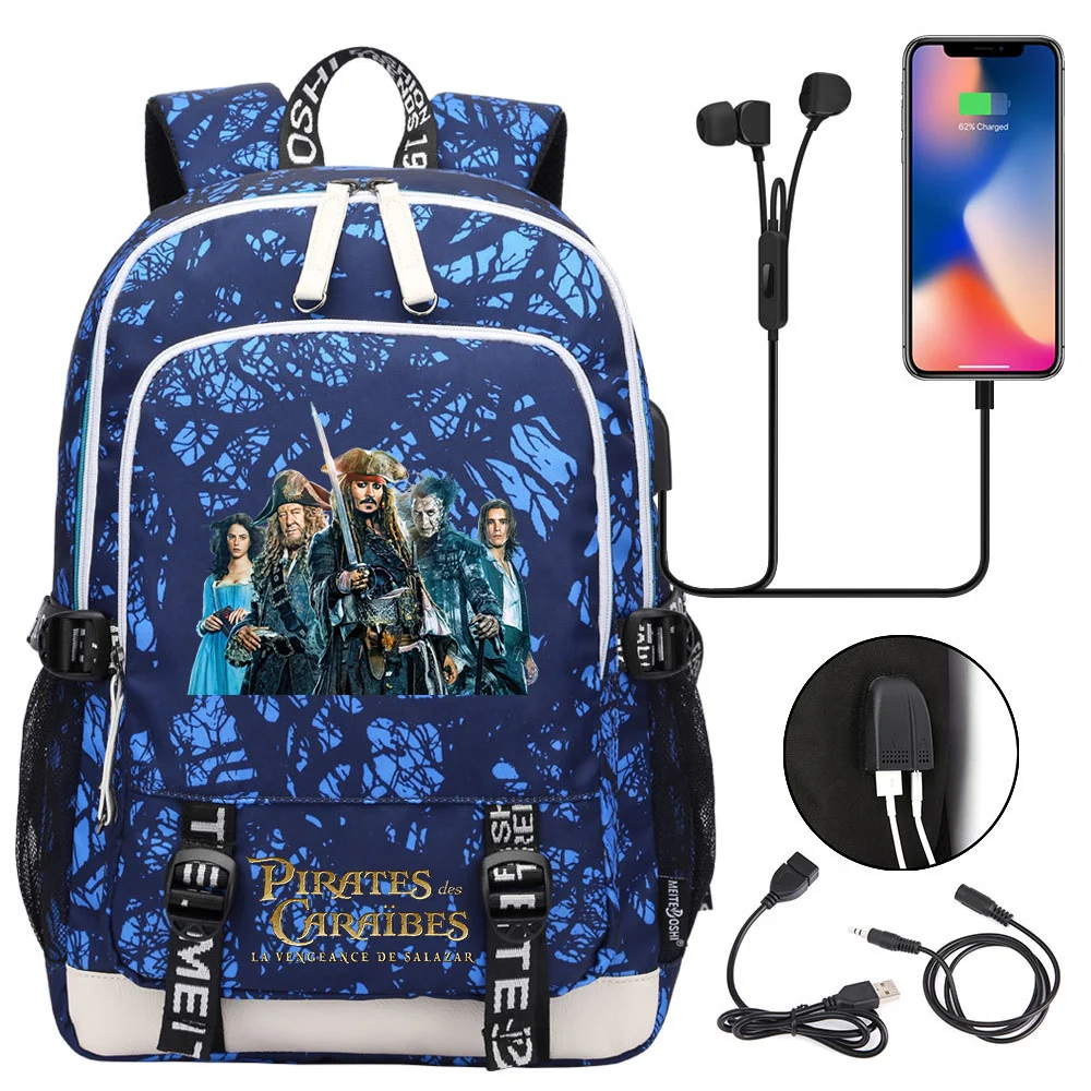 Disney Pirates Of The Caribbean Backpacks Teenager USB Charging Laptop Backpack Women Men Rucksack Mochila Travel Bag
Disney Pirates Of The Caribbean Backpacks Teenager USB Charging Laptop Backpack Women Men Rucksack Mochila Travel Bag