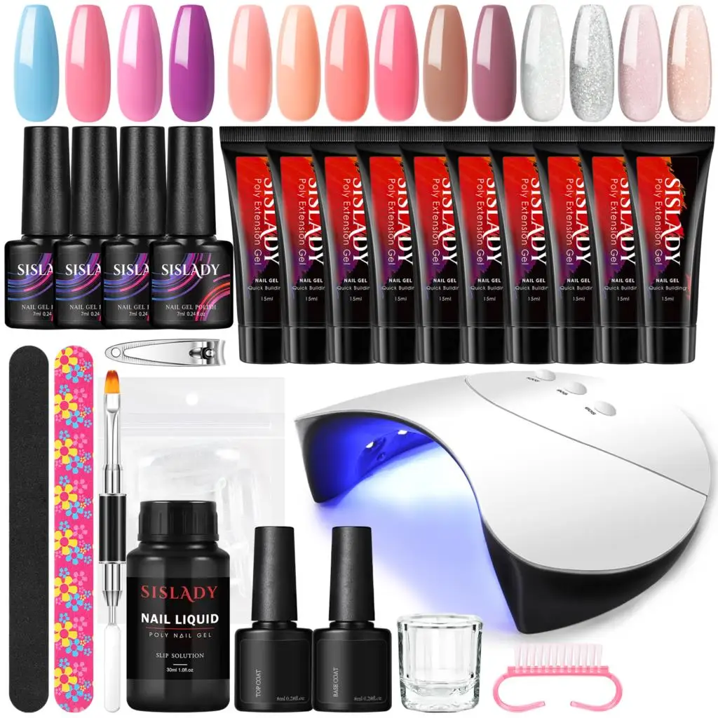 Nail Extensions Gel Set with Semi-permanent Gel Nail 10PCS Extension Gels Nails Accessories And Tools Kit
Nail Extensions Gel Set with Semi-permanent Gel Nail 10PCS Extension Gels Nails Accessories And Tools Kit